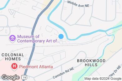 Map image of the property - Peachtree Park Apartments