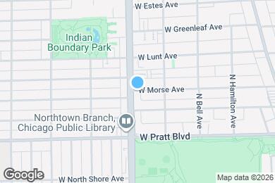 Map image of the property - 2345 W Morse Ave
