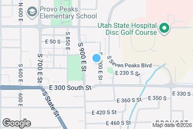 Map image of the property - 196 S 1000 E