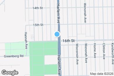 Map image of the property - 1537 Harlem Ave