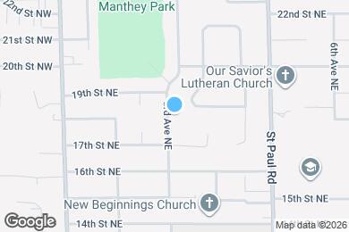 Map image of the property - 1825 3rd Ave NE