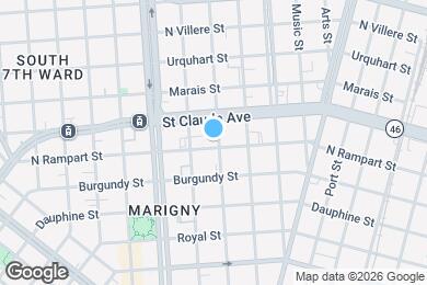 Map image of the property - 2337 N Rampart St