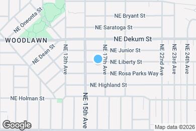 Map image of the property - 1612 NE Liberty St