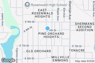 Map image of the property - 732 Redwood Ave