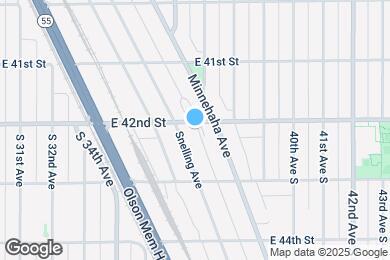 Map image of the property - 3613 E 42nd St