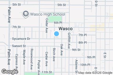 Map image of the property - 1424 Sycamore Dr