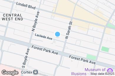 Map image of the property - 4133 Laclede Ave