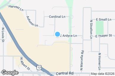 Map image of the property - 1103 E Ardyce Ln