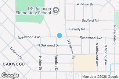 Map image of the property - 1305 Rosewood Ave