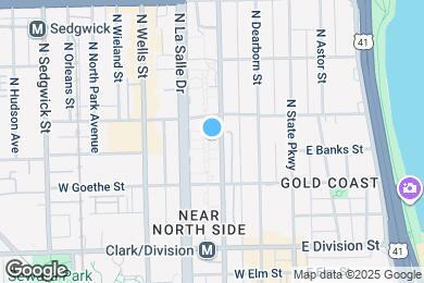 Map image of the property - 1355 N Sandburg Terrace