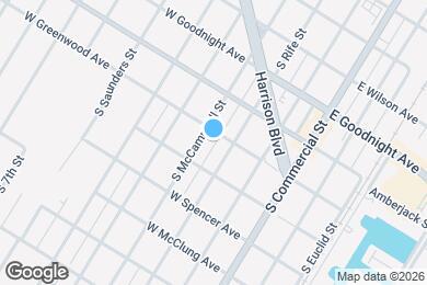 Map image of the property - 341 W Greenwood Ave