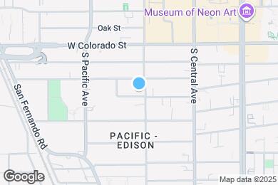 Map image of the property - 407 W Lomita Ave