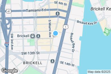 Map image of the property - 1050 Brickell Ave