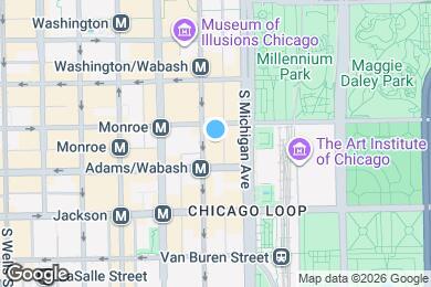 Map image of the property - 111 S Wabash Ave