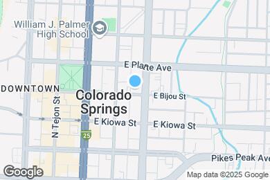 Map image of the property - 324 E Bijou St