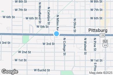 Map image of the property - 308 N Miles Ave