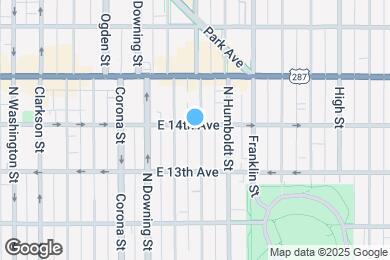 Map image of the property - 1340 E 14th Ave