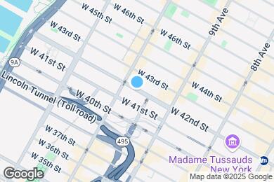 Map image of the property - 450 W 42nd St