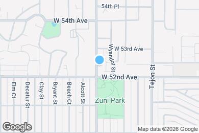 Map image of the property - 5230 Zuni St