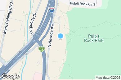 Map image of the property - Lodges of Colorado Springs Student Housing