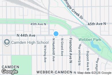 Map image of the property - 1421 44th Ave N