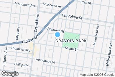 Map image of the property - 3528 Tennessee Ave