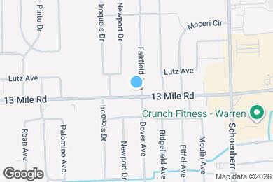 Map image of the property - 13021 E 13 Mile Rd