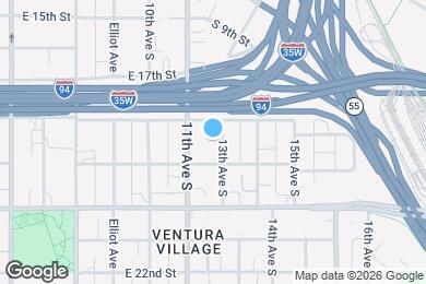 Map image of the property - 1814 13th Ave S