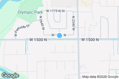 Map image of the property - 3635 W 1500 N