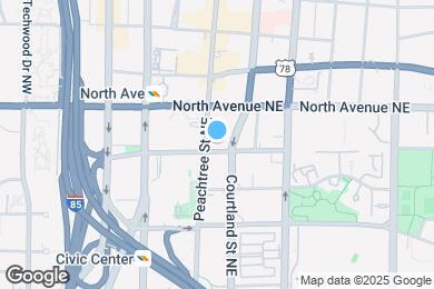 Map image of the property - 565 Peachtree St NE