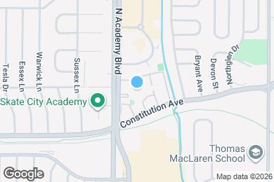 Map image of the property - 1943 North Academy Boulevard
