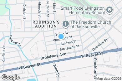 Map image of the property - 2110 Woodside St
