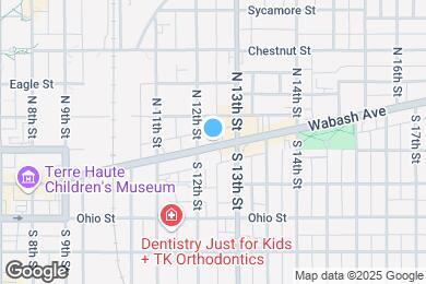 Map image of the property - 1216 Wabash Ave