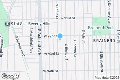 Map image of the property - 9211 S Laflin St