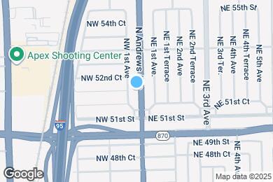 Map image of the property - 5201 N Andrews Ave