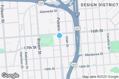 Map image of the property - 338 Potrero Ave