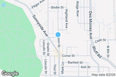 Map image of the property - 1303 Brick St