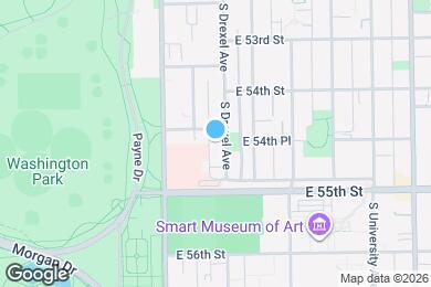 Map image of the property - 5412 S Drexel Ave
