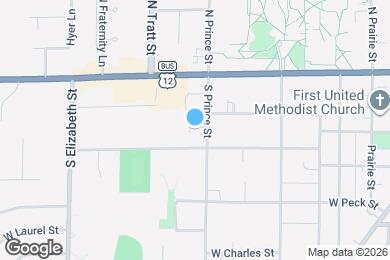 Map image of the property - 158 S Prince St