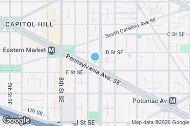 Map image of the property - 1012 Pennsylvania Ave SE