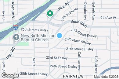 Map image of the property - 2644 20th Place Ensley