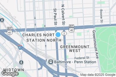 Map image of the property - 1805 Saint Paul St