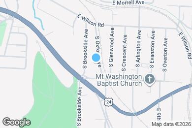 Map image of the property - 576 S Oxford Ave
