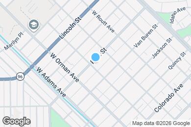 Map image of the property - 431 W Grant Ave