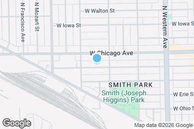 Map image of the property - 2626 W Superior St