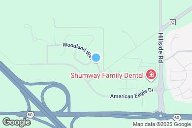 Map image of the property - 1867 Woodland Way