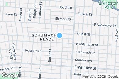 Map image of the property - 476 E Columbus St