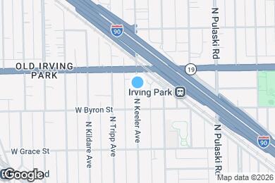 Map image of the property - 3929 N Keeler Ave