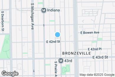 Map image of the property - 4149 S Prairie Ave