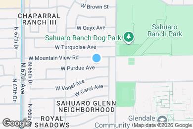Map image of the property - 6338 W Purdue Ave